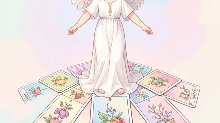 Расклад Таро «ангел-хранитель» на ЭКО – изображение ангела‑хранителя над картами