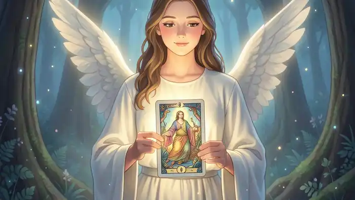 Расклад Таро «ангел‑хранитель» на пропавшего человека – изображение ангела‑хранителя с картой