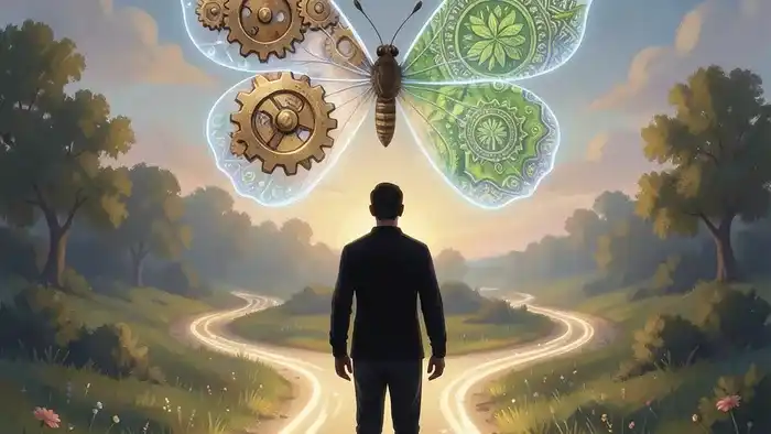 Расклад Таро Бабочка на смену деятельности — визуализация выбора между двумя карьерными путями