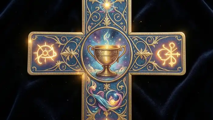 расклад Таро чаша на крестную изображение