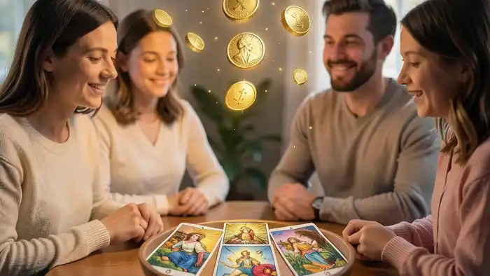 Расклад Таро «чаша» на семейный бюджет, визуальное изображение