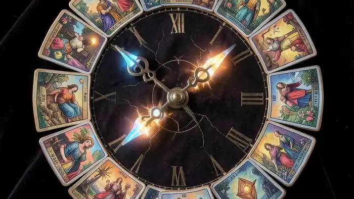 Расклад Таро «часы» на предназначение – изображение часов из карт Таро