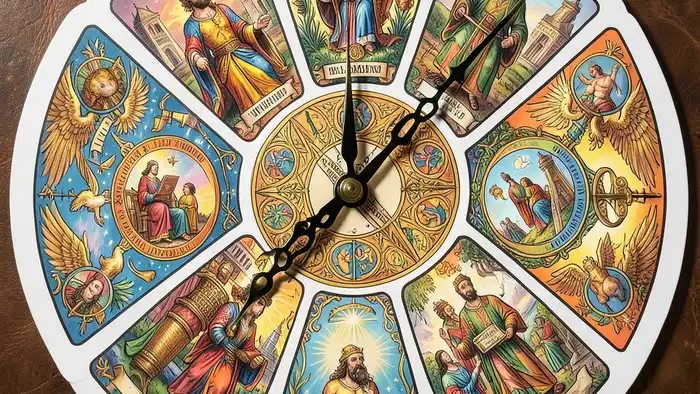 Расклад Таро часы на суд изображение