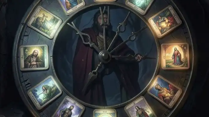 Расклад Таро часы изображение тайных мыслей мужчины