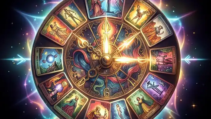 Расклад Таро «часы» на заговор – изображение часов из карт Таро