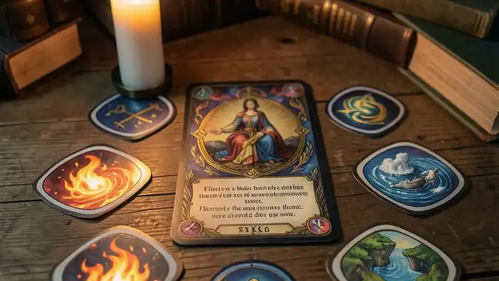 Расклад Таро «четыре стихии» на экзамен – визуальная карта с элементами