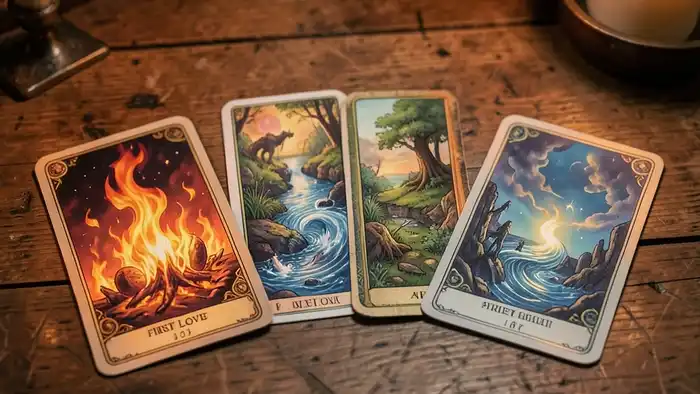 Расклад Таро четыре стихии первая любовь