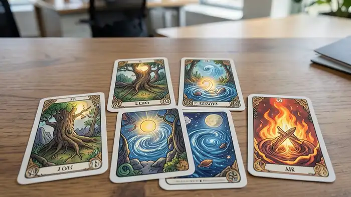 Расклад Таро четыре стихии на профессиональный рост