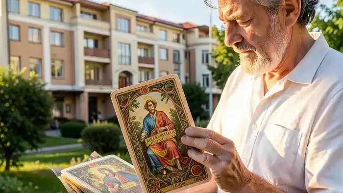 Расклад Таро да или нет одна карта на санаторий – карта Солнце на фоне лечебного центра