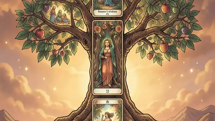 Расклад Таро «дерево жизни» на конфликт в семье – иллюстрация