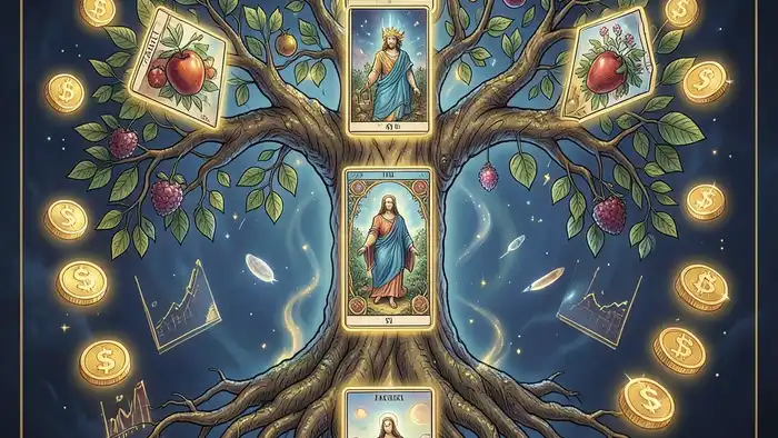 Расклад Таро «дерево жизни» на материальное положение – визуальная схема с картами