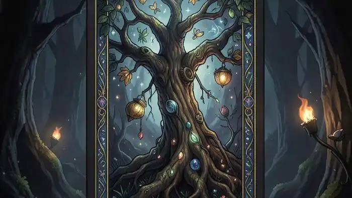 Расклад Таро Дерево Жизни на нишу - схема из десяти сефирот с картами для анализа бизнеса и проектов