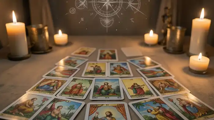 Расклад Таро «домино» на медитацию – визуальная сцена