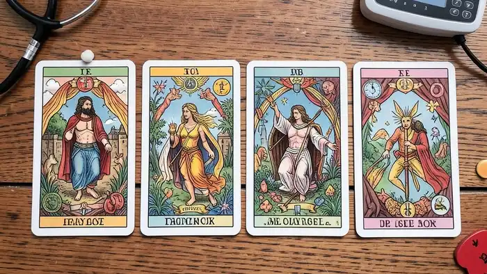 Расклад Таро «домино» на операцию – визуальная схема