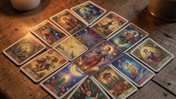 Расклад Таро «домино» на пенсию досрочно изображение