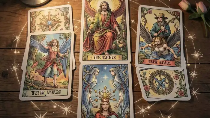 Расклад Таро «домино» на повышение – визуальная схема