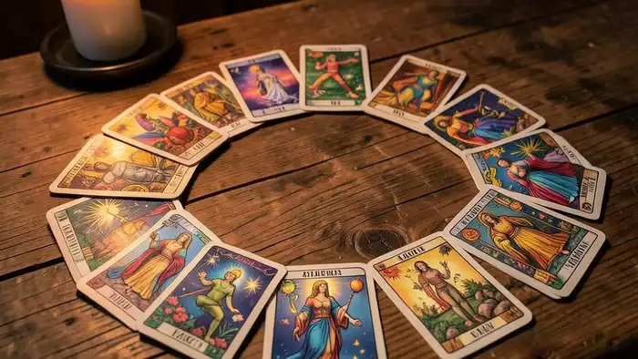 Расклад Таро «домино» на самореализацию – визуальное изображение