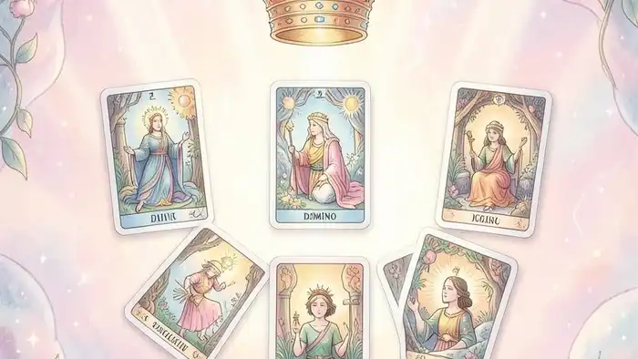 Расклад Таро «домино» на венец безбрачия – визуальная схема