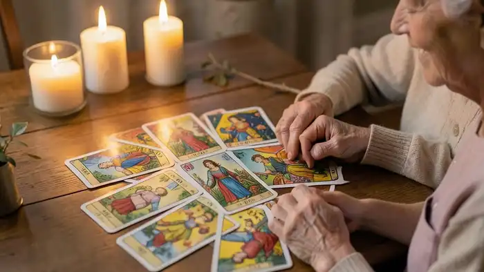 расклад Таро «домино» на внуков – визуальная сцена