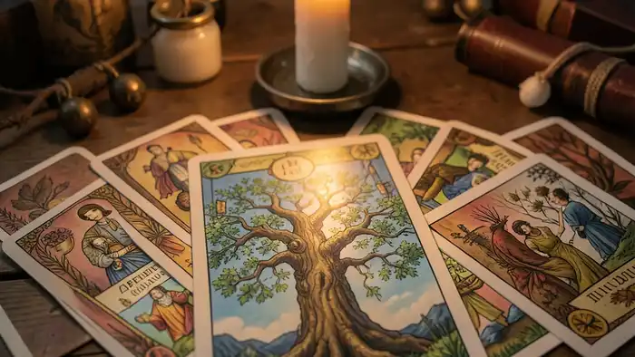 Расклад Таро Древо Сефирот на любовницу