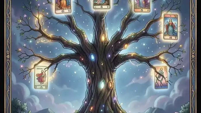 Расклад Таро «Древо Сефирот» на окружение – дерево Сефирот с картами Таро