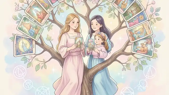 Расклад Таро Древо Сефирот на отношения с дочерью