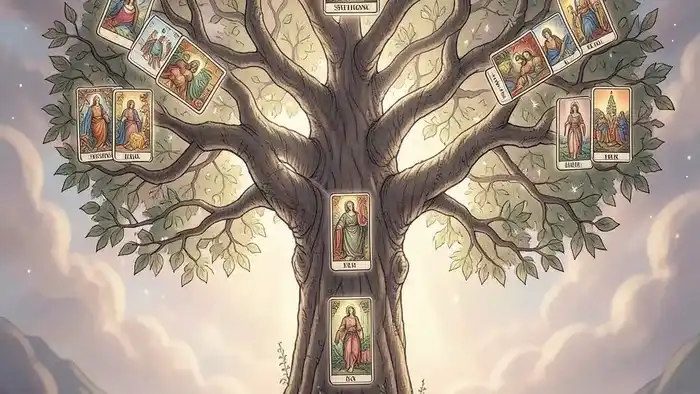 Расклад Таро Древо Сефирот на отношения с сыном