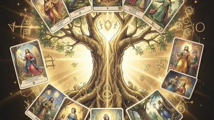 Расклад Таро Древо Сефирот на принятие решения