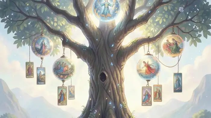 Расклад Таро «Древо Сефирот» на привычки — иллюстрация