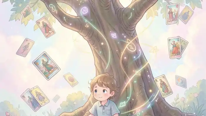 Расклад Таро Древо Сефирот на ребенка – иллюстрация