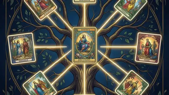 Расклад Таро Древо Жизни на зарплату: схема из десяти карт на месте сефирот каббалистического древа