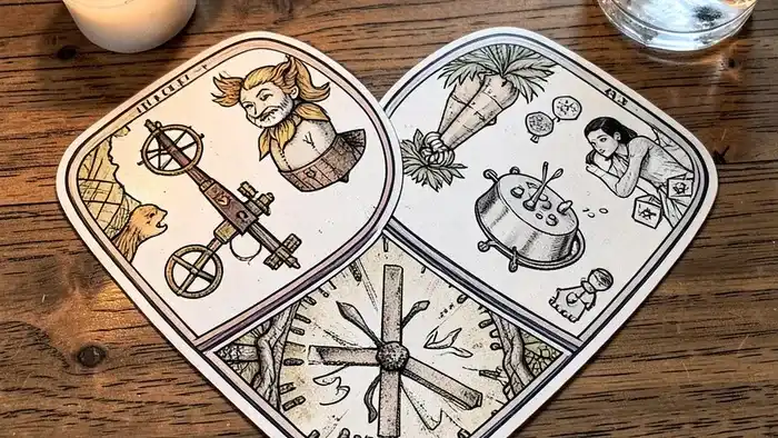 Расклад Таро «два сердца» на алкоголизм – визуальное представление