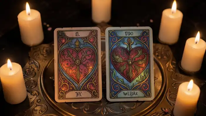 Расклад Таро «два сердца» на силу воли – изображение