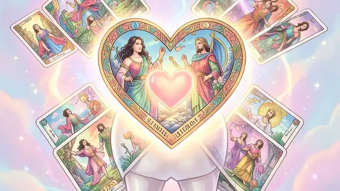 Расклад Таро два сердца на зубы изображение