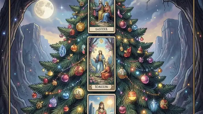 Расклад Таро «елочка» изображение расклада в виде ёлки