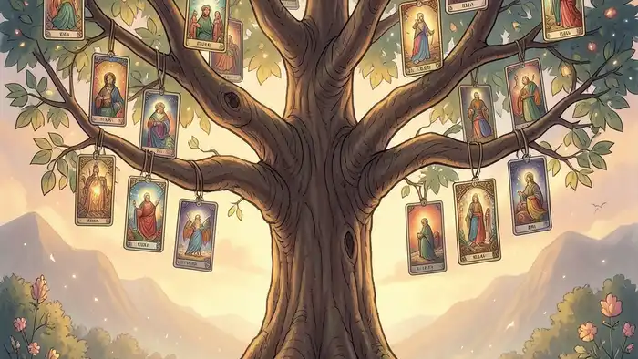 Расклад Таро «елочка» на отношения с сыном – семейное дерево с картами