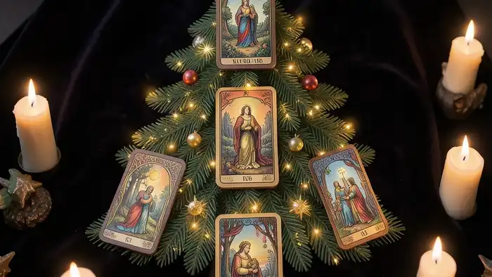 Расклад Таро «елочка» на секс – визуальная иллюстрация