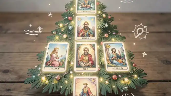 Расклад Таро «елочка» на стресс – визуальное изображение