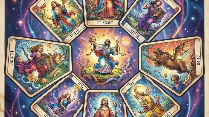 Расклад Таро гексаграмма на репетитора – визуальная схема