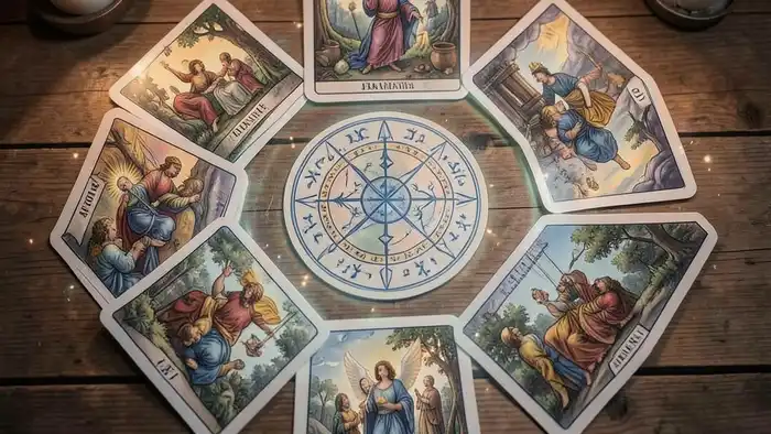 Расклад Таро гексаграмма на зависимость от партнёра