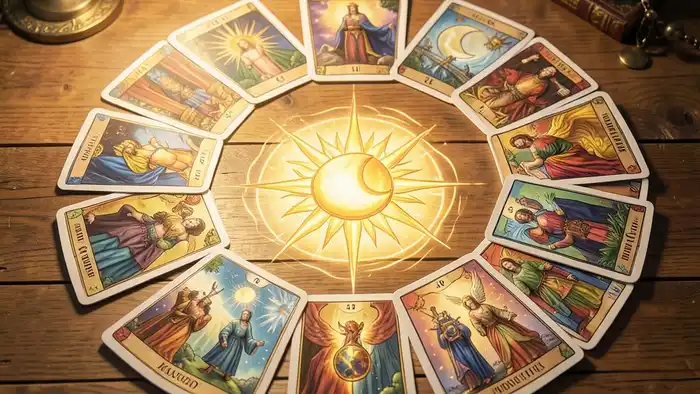 Расклад Таро «хоровод» на конкурс – изображение круга карт