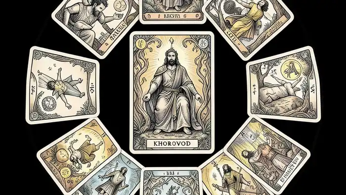 Расклад Таро «хоровод» на крестного – визуальное описание
