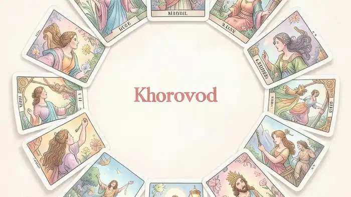 Расклад Таро «хоровод» на психическое здоровье – изображение колоды и карт