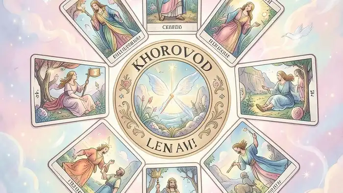 Расклад Таро хоровод на работу мечты, карта в центре круга