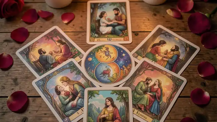Расклад Таро «инь-ян» на романтику – карта с символикой инь-ян и романтической атмосферой