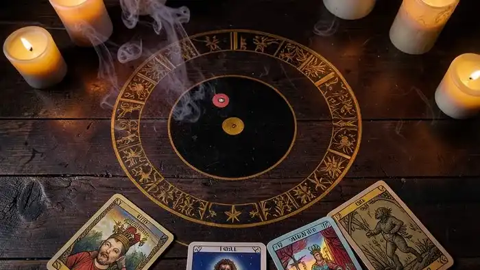 Расклад Таро «инь-ян» на сглаз – изображение расклада с символом инь-ян