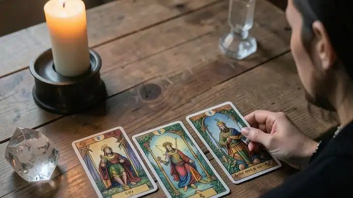 Расклад Таро «карта дня» на нового клиента – изображение расклада с пятью картами