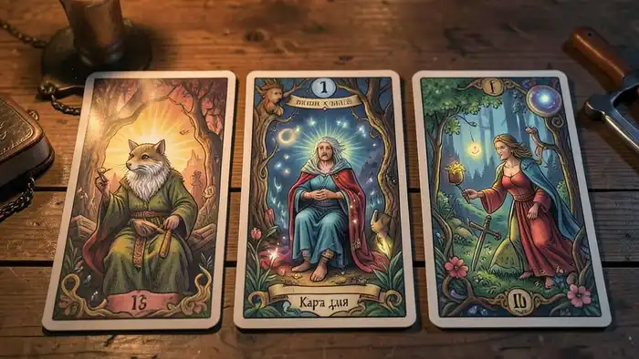 Расклад Таро карта дня на ситуацию, визуальное изображение