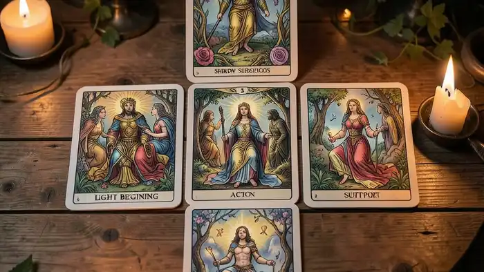 Расклад Таро «карта дня» на второе высшее – визуальная схема