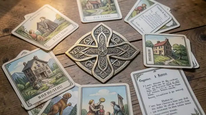 Расклад Таро кельтский крест на дарственную, карты с символикой недвижимости